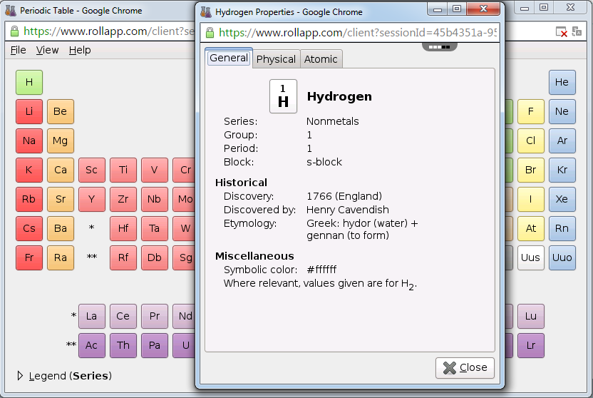 Explore periodic table with gElemental to learn more about chemical elements