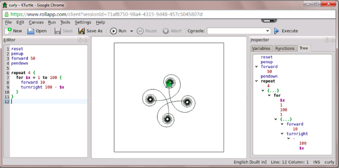 KTurtle – great tool for kids to learn programming